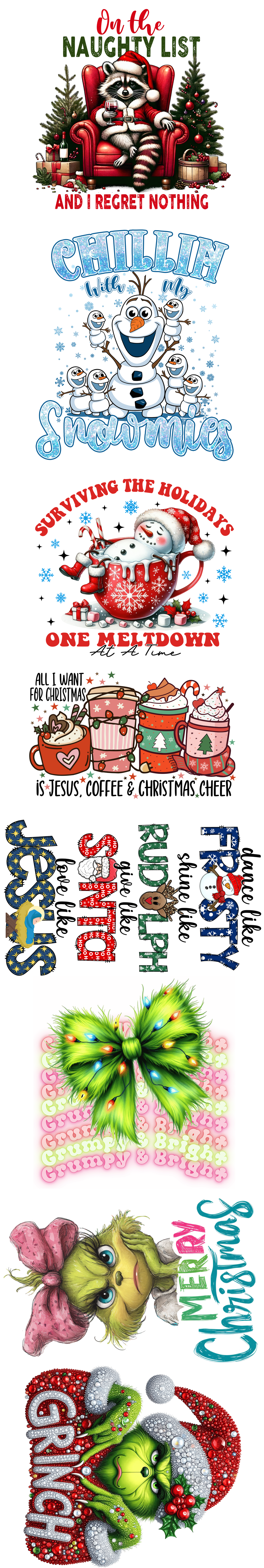 Christmas DTF Gang Sheet