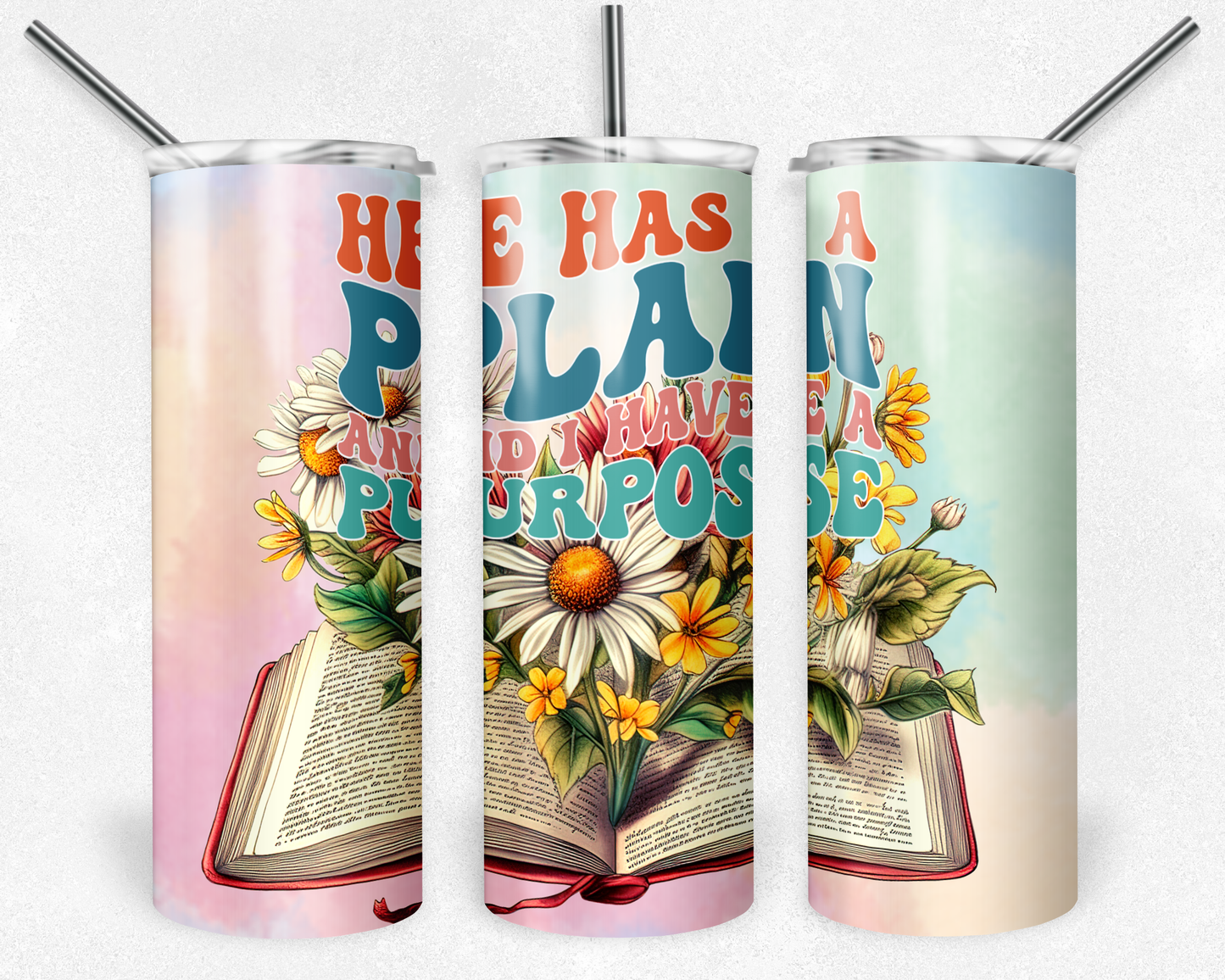 He Has A Plan 20oz Tumbler