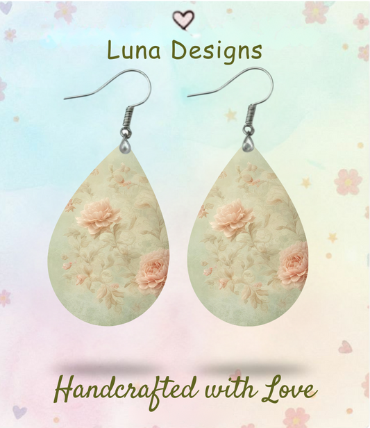 Wallpaper Roses Earrings