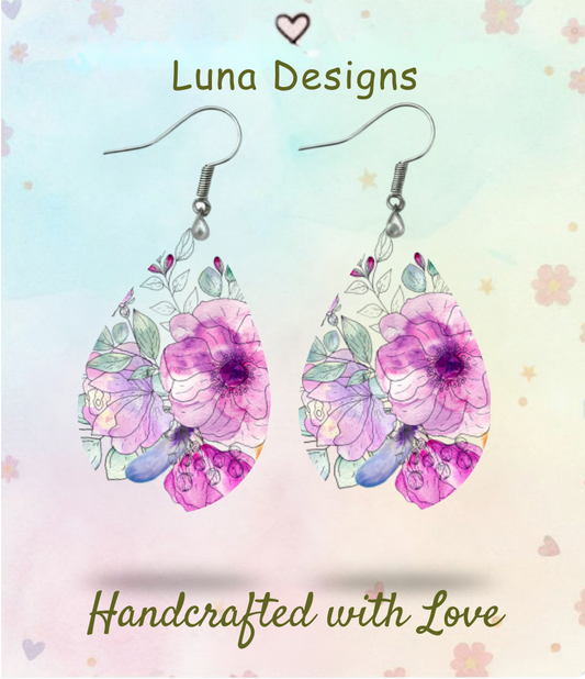 Watercolor Earrings