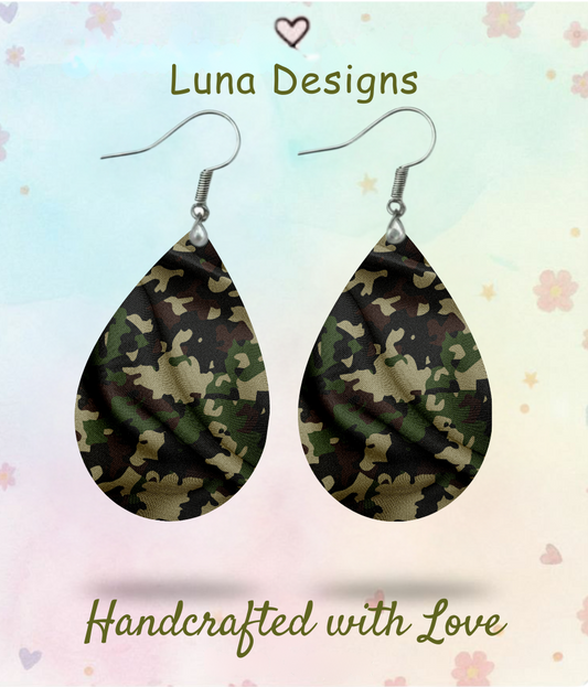 Camo Earrings