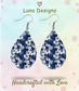 Blue Magnolia Earrings