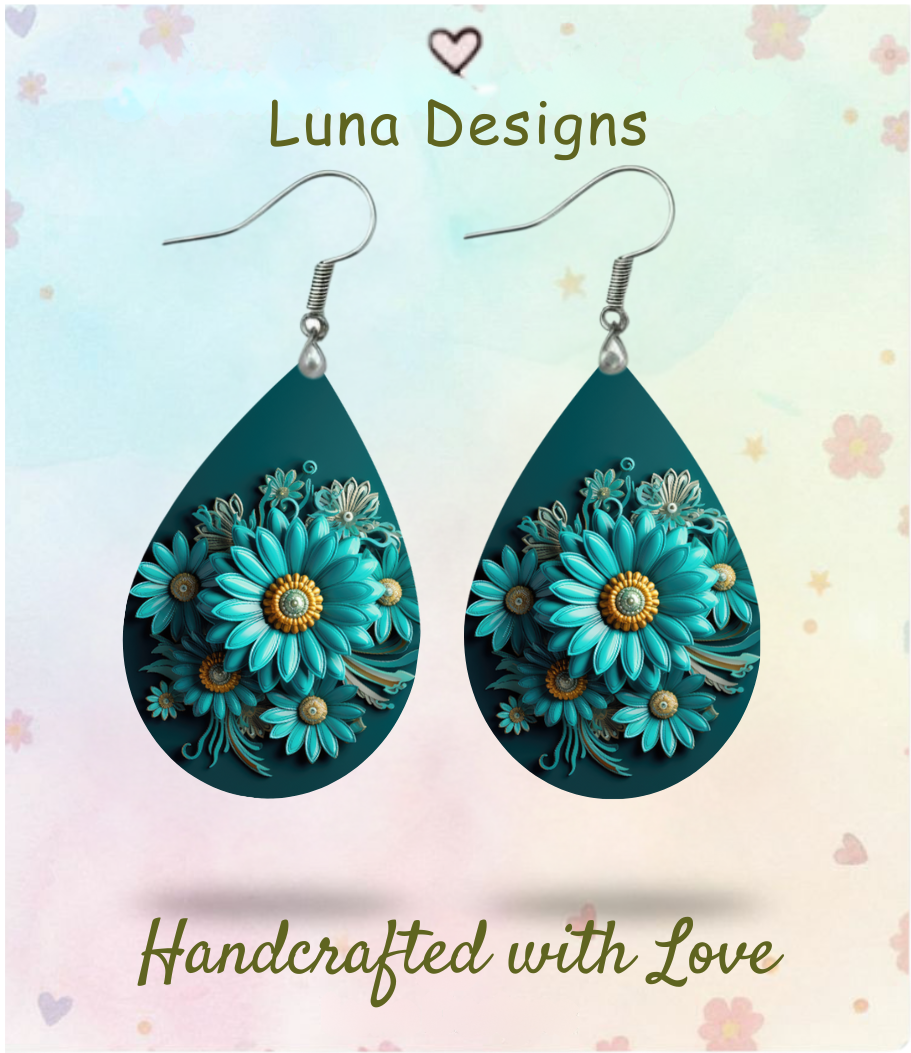 Daisies & Lace Earrings