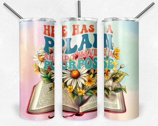 He Has A Plan 20oz Tumbler